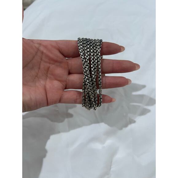 David Yurman Box Chain Eight Row Bracelet - Picture 7 of 8